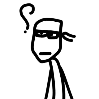 🤔 monigote, dibujo, personaje, arte telegram sticker