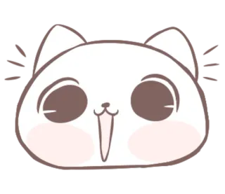 😃 gato, fofo, adesivo, desenho animado, animal, kawaii telegram sticker