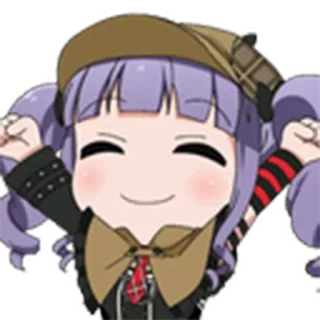 👋 アニメガール, 漫画, 幸せ, 可愛い whatsapp sticker