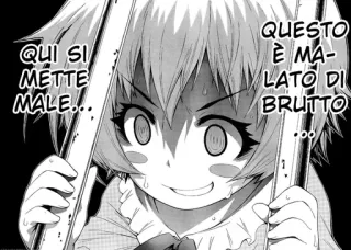 😰 QUI SI METTE MALE... QUESTO È MALATO DI BRUTTO... Manga, Anime, Ausdruck, Balken, Italienisch, Wütend telegram sticker