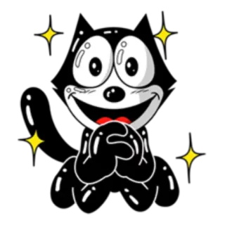 ✨ dibujos animados, personaje, animación, sonriendo, estrellas, feliz whatsapp sticker