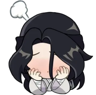 🌟 cartoon, anime, angry, frustrated, emotion, kawaii, cute whatsapp sticker