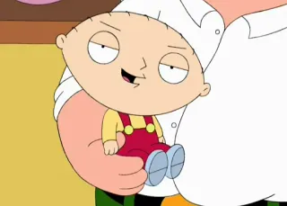 🙂 Stewie Griffin Family Guy cartoon, animated, baby, comedy, sitcom telegram sticker