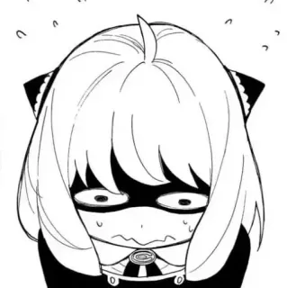 🥜 Anya Forger Spy x Family Anime, Manga, Spy x Family, Anya Forger, Cartoon telegram sticker