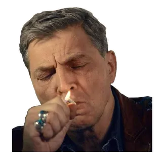 😎 Mann, Rauchen, Zigarette, Feuerzeug, Erwachsener, Innenraum whatsapp sticker