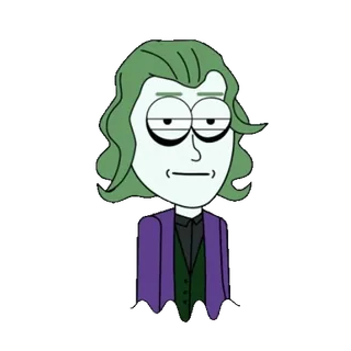 🤯 The Joker kartun, Joker, penjahat, DC Comics, karakter telegram sticker