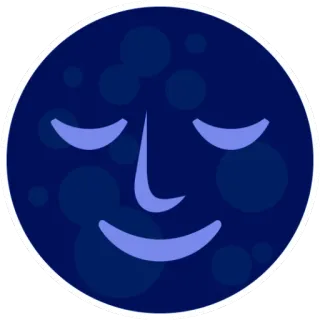 🌚 lua, rosto, noite, sonolento, calmo, celestial telegram sticker