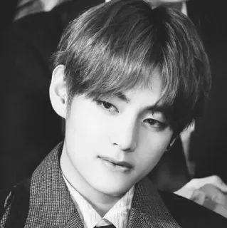 🕳 V kpop, bts, 가수, 아이돌, 뷔, 태형 telegram sticker