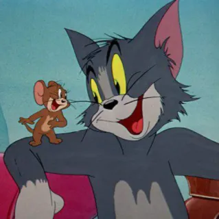 😾 Tom and Jerry кот, мышь, мультфильм, дружба, комедия, анимация telegram sticker