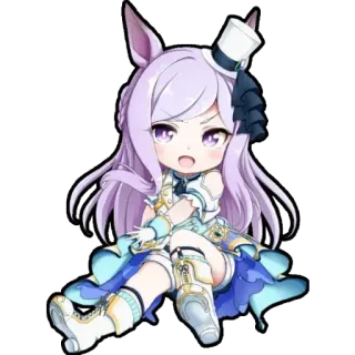 😍 Anime, Chibi, Personnage, Mignon, Mascotte, Illustration telegram sticker