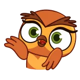 🤦‍♂ Eule, Cartoon, süß, Tier, Vogel telegram sticker