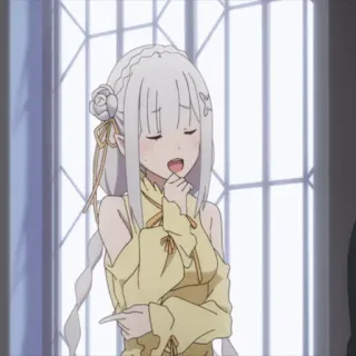 🤍 Emilia Re:Zero Anime, Ragazza, Carina, Manga, Re:Zero, Emilia telegram sticker