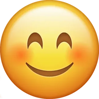 😊 emoji, smile, happy, blush, smiley face telegram sticker
