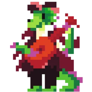 🎸 像素艺术, 角色, 奇幻, 数字艺术 whatsapp sticker