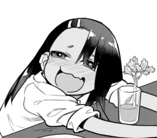 ◾️ Nagatoro Don't Toy with Me, Miss Nagatoro Anime, Manga, Nagatoro, Süß, Neck mich nicht, Nagatoro, Charakter telegram sticker