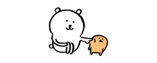 👑 cute, bear, cartoon, kawaii, funny, animal telegram sticker