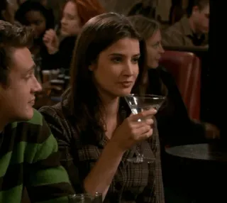 🍕 Robin Scherbatsky How I Met Your Mother chương trình tv, cocktail, phụ nữ, đồ uống, quán bar telegram sticker