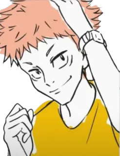 🙂 Аниме, Мультфильм, Персонаж, Иллюстрация, Манга, Человек telegram sticker