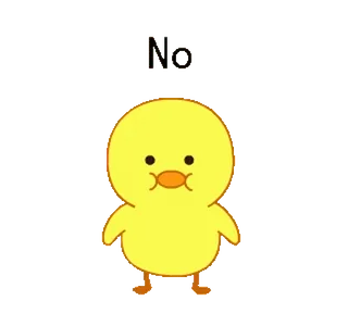 🐥 No frango, desenho animado, amarelo, pássaro, animal telegram sticker