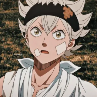 😯 Asta Black Clover Anime, Mangá, Personagem, Fantasia, Shonen, Magia, Mago, Asta, Black Clover telegram sticker