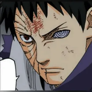 ⚫️ Obito Uchiha Naruto Anime, Manga, Ninja, Sharingan, Rinnegan telegram sticker