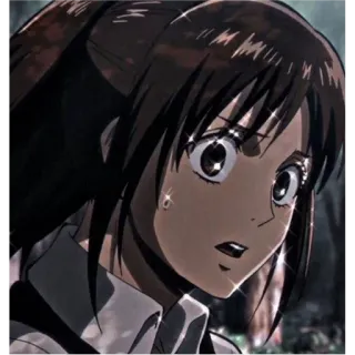 ⚡ Sasha Braus Attack on Titan Anime, Karakter, Potret, Gadis, Sasha Braus, Attack on Titan telegram sticker