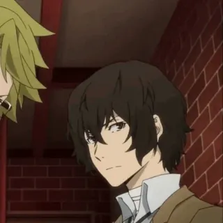 🧱 Osamu Dazai Bungou Stray Dogs Anime, Bungou Stray Dogs, Osamu Dazai, Dazai, Personaggio, Animazione giapponese telegram sticker