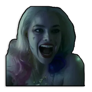 😁 Harley Quinn Suicide Squad ROTTEN harley quinn, rotten, suicide squad, margot robbie, villain, dc comics, joker telegram sticker