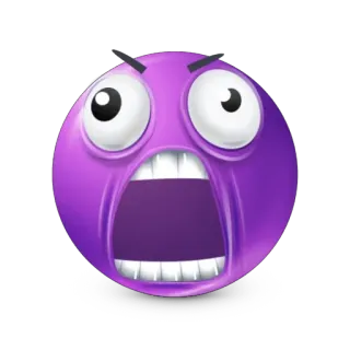 🤬 emoji, angry, mad, upset, screaming, face, expression telegram sticker