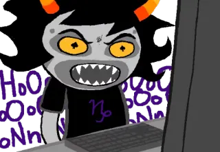 ♑ Sollux Captor Homestuck Homestuck, Sollux Captor, Troll, Cartoon, Steinbock, Sternzeichen whatsapp sticker