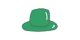 👒 green, hat, accessory telegram sticker