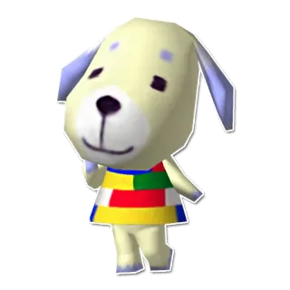 🐶 Goldie Animal Crossing dog, animal crossing, character, video game, cute telegram sticker
