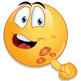 💋 Emoji, Beijo, Lábios, Fofo, Adesivo telegram sticker