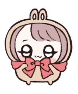 🦀 cute, anime, chibi, cartoon, bunny whatsapp sticker