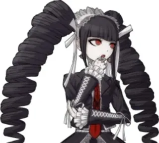 ✨ Celestia Ludenberg Danganronpa アニメ, ゴシック, キャラクター, ダンガンロンパ, セレスティア・ルーデンベルク, ロリータ telegram sticker