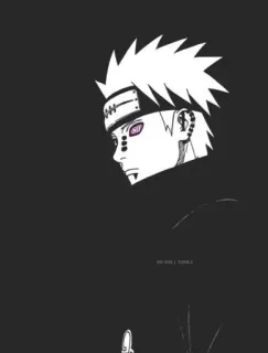 ❣️ Pain Naruto Anime, Naruto, Pain, Akatsuki, Stiker telegram sticker