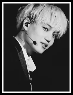 🌑 Kai kpop, 偶像, 歌手, 舞者, 表演, exo, 音乐 telegram sticker