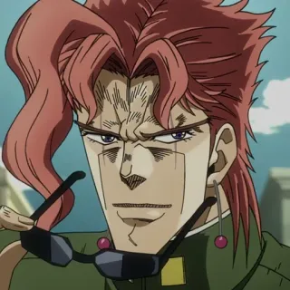 😎 Noriaki Kakyoin JoJo's Bizarre Adventure Anime, Jojo, Kakyoin, Noriaki Kakyoin, Jojos bizarre Abenteuer, Charakter telegram sticker