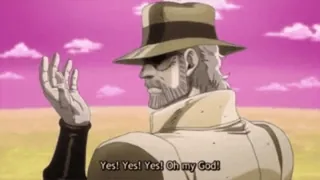 🙃 Joseph Joestar JoJo's Bizarre Adventure Yes! Yes! Yes! Oh my God! anime, jojo, pose, yes, oh my god telegram sticker