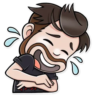 😂 смех, плач, радость, эмодзи, мультфильм, счастливый, эмоция telegram sticker