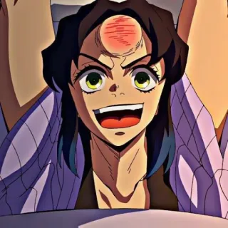 👺 Inosuke Hashibira Demon Slayer Anime, Demon Slayer, Inosuke, Personnage, Illustration telegram sticker