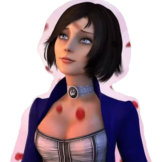 🌹 Elizabeth BioShock Infinite Видеоигра, Персонаж, Элизабет, BioShock Infinite, Женщина, Наклейка telegram sticker