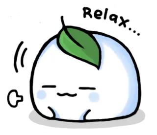 ⛄ 귀여운, 스티커, 물방울, 잎, 행복한 whatsapp sticker