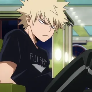😫 Bakugo Katsuki My Hero Academia AJI FRY Аниме, Моя геройская академия, Бакуго Кацуки, Аджи Фрай, Манга whatsapp sticker