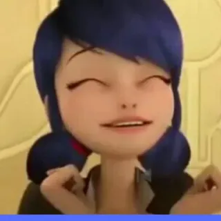 😆 Marinette Dupain-Cheng Miraculous: Tales of Ladybug & Cat Noir Marinette, Ladybug, dibujos animados, Miraculous Ladybug, animado telegram sticker