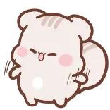 😆 cute, animal, hamster, sticker, cartoon telegram sticker