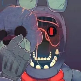🌟 Bonnie Five Nights at Freddy's Horreur, Animatronique, Jeu vidéo, Effrayant, Sinistre whatsapp sticker