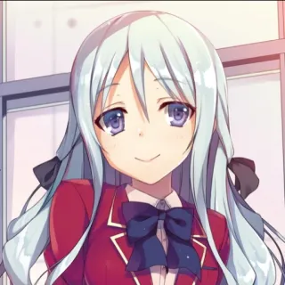 📕 Anime, Fille, Uniforme scolaire, Mignon, Personnage telegram sticker