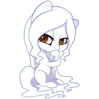 🤔 Poney, Dessin animé, Mignon, Animal, Dessin telegram sticker