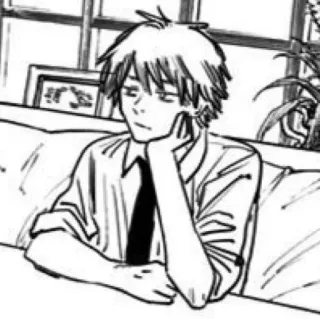 ⛓ Denji Chainsaw Man Anime, Manga, Chainsaw Man, Denji, Charakter whatsapp sticker